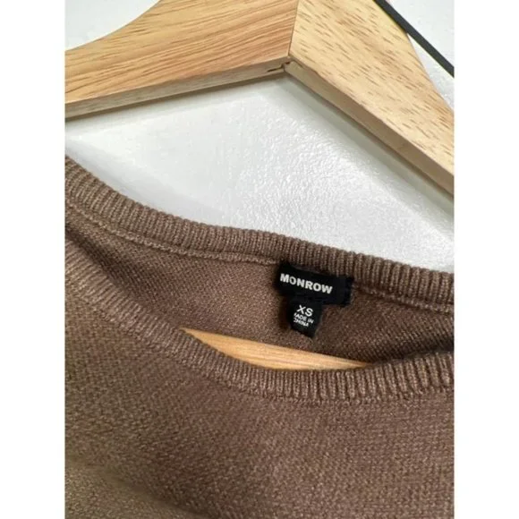 Monrow Super Soft One Shoulder Midi Dress Women's Dusty Cocoa Size: XS NWOT - Picture 5 of 9